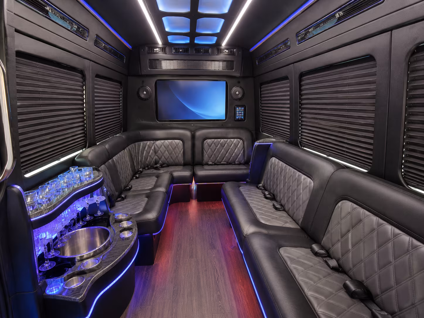 austin party bus interior