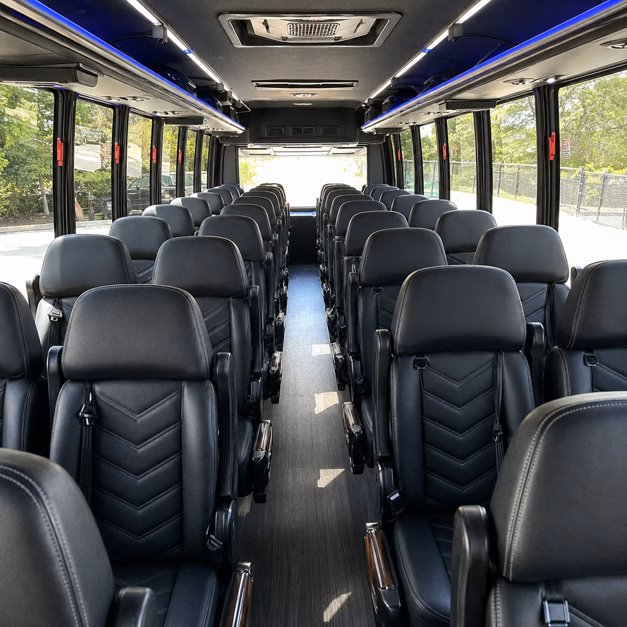 austin prom transportation onboard seating