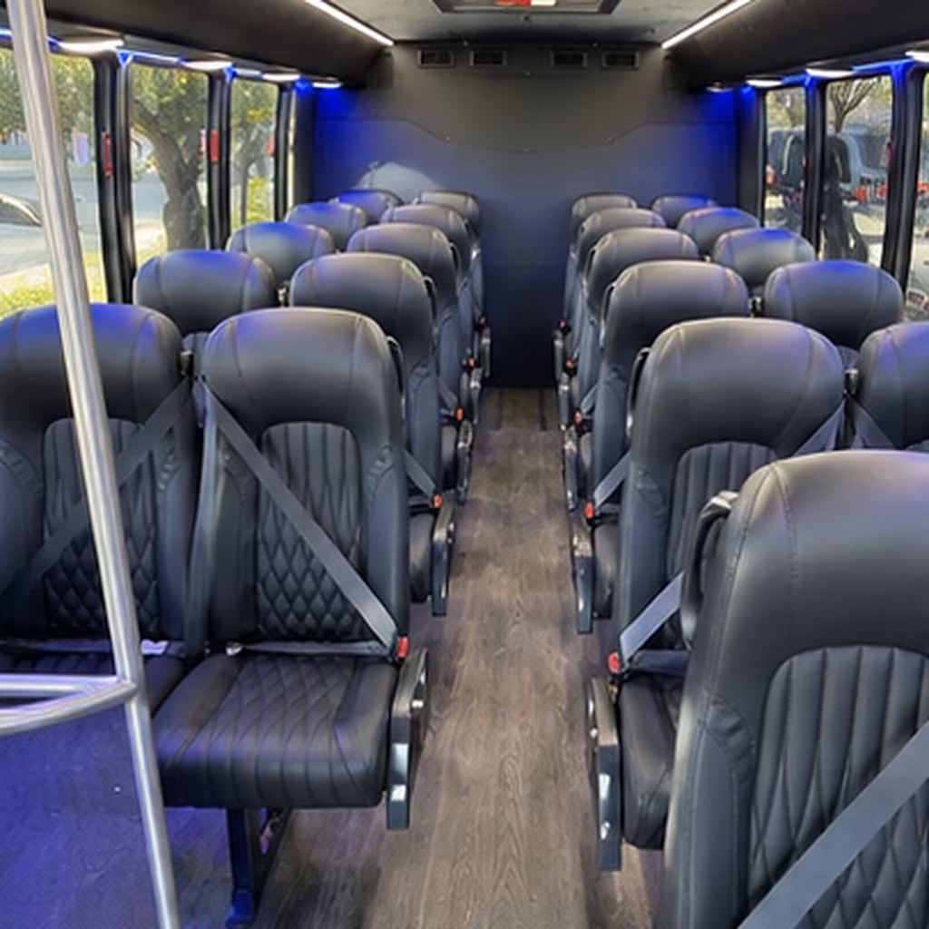 austin wine tour brewery transportation onboard seating